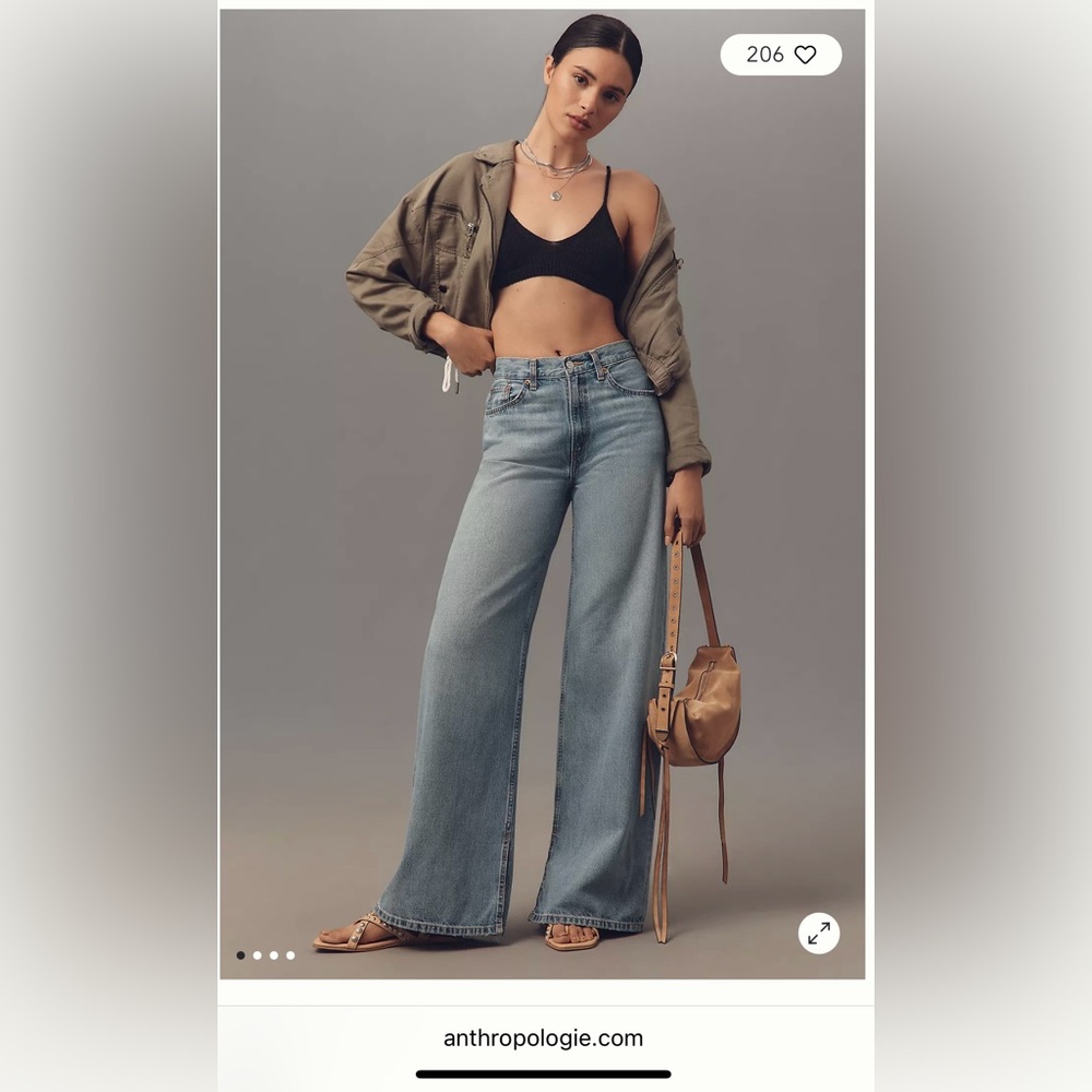 ANTHROPOLOGIE WIDE LEG JEANS